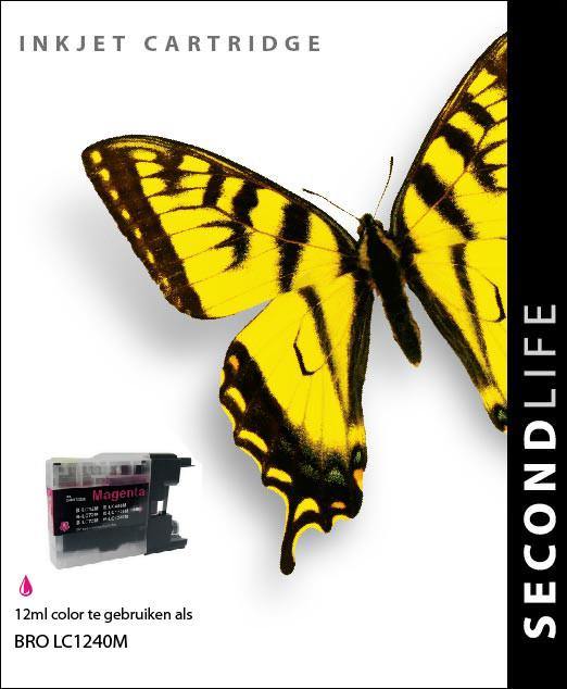 SecondLife - Brother LC 1240 Magenta - 12ml. - Printervoordeel