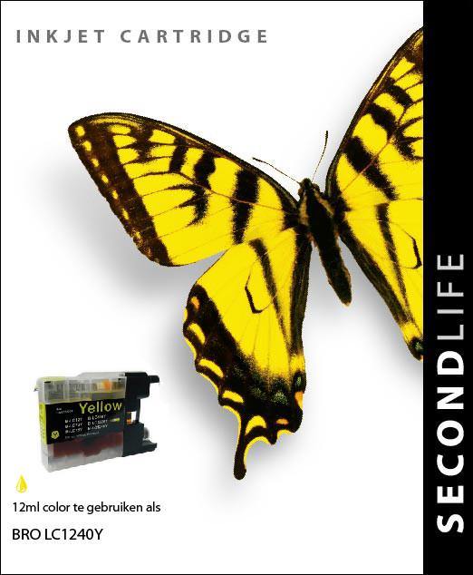SecondLife - Brother LC 1240 Yellow - 12ml. - Printervoordeel