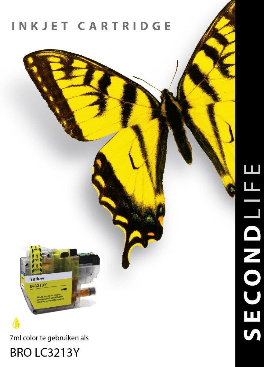 SecondLife - Brother LC 3211 / 3213 XL Yellow - 7ml. - Printervoordeel