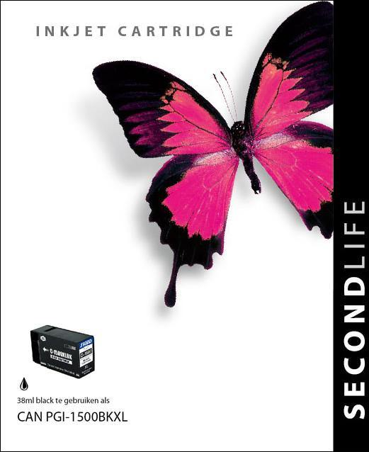 SecondLife - Canon PGI 1500 XL Black - 38ml. - Printervoordeel