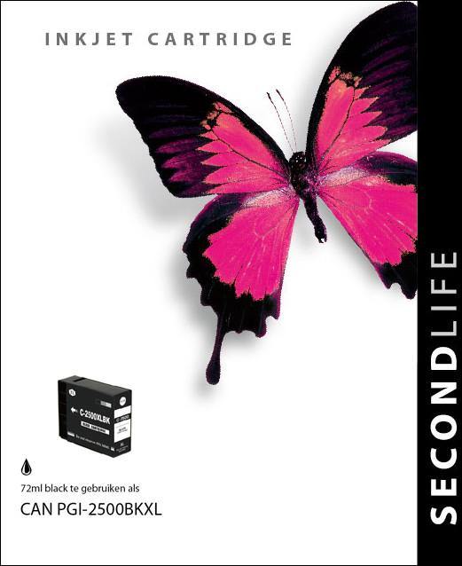 SecondLife - Canon PGI 2500 XL Black - 72ml. - Printervoordeel