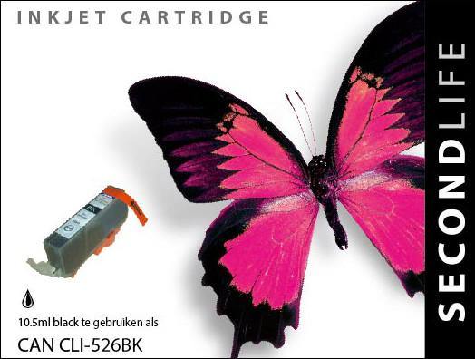 SecondLife - Canon CLI 526 Black - 10,5ml. - Printervoordeel