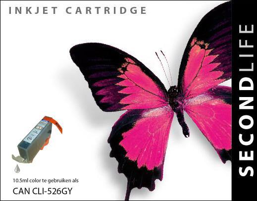 SecondLife - Canon CLI-526 Grey - 10,5ml. - Printervoordeel