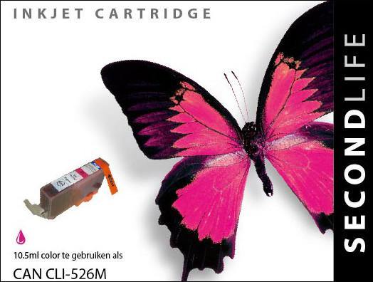 SecondLife - Canon CLI 526 Magenta - 10,5ml. - Printervoordeel