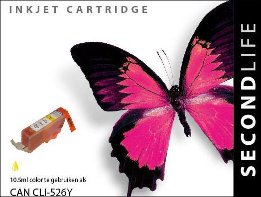 SecondLife - Canon CLI 526 Yellow - 10,5ml. - Printervoordeel