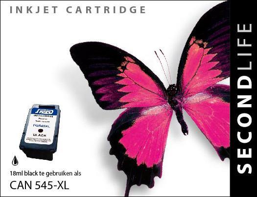 SecondLife - Canon PG 545 XL Black - 18ml - Printervoordeel