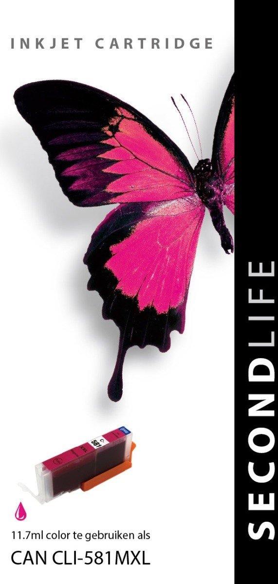 SecondLife - Canon CLI 581 XL Magenta - 11ml. - Printervoordeel