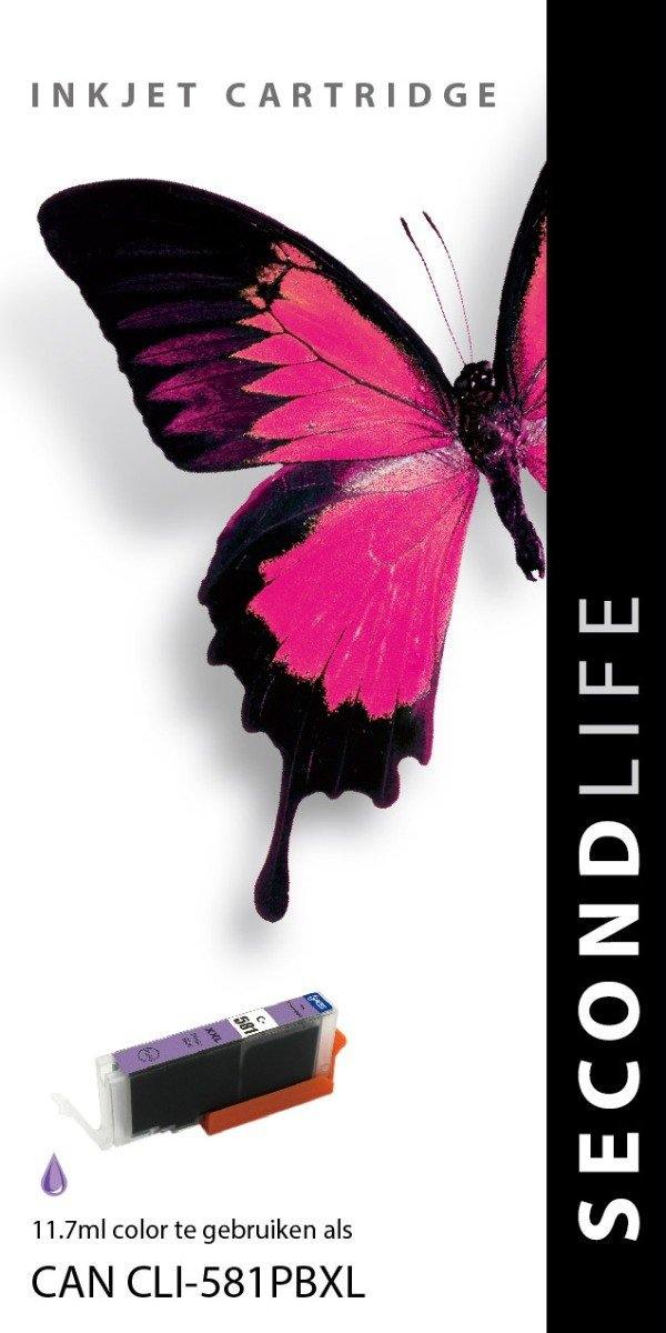 SecondLife - Canon CLI 581 XL Photo Blue - 11ml. - Printervoordeel
