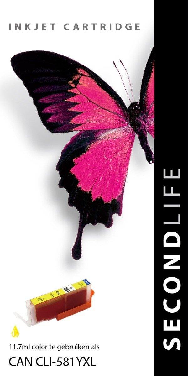 SecondLife - Canon CLI 581 XL Yellow - 11ml. - Printervoordeel