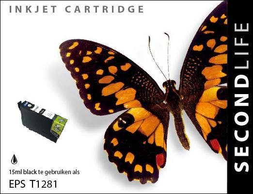 SecondLife - Epson 1281 Black - 15ml. - Printervoordeel