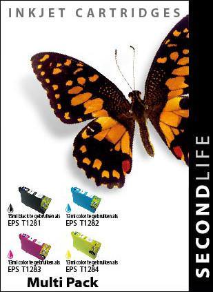SecondLife - Multipack Epson 1281 1282 1283 en 1284 - Printervoordeel