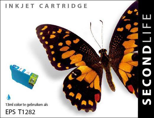 SecondLife - Epson 1282 Cyan - 13ml. - Printervoordeel