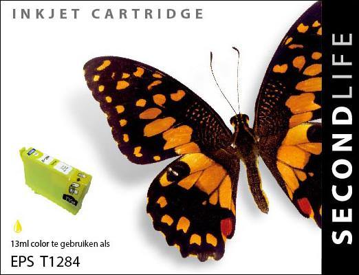 SecondLife - Epson 1284 Yellow - 13ml. - Printervoordeel