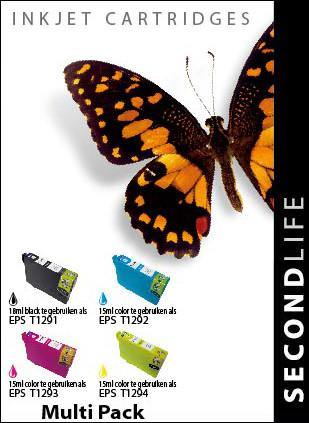 SecondLife - Multipack Epson 1291 1292 1293 en 1294 - Printervoordeel