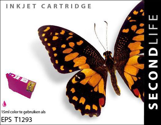 SecondLife - Epson 1293 Magenta - 15ml. - Printervoordeel