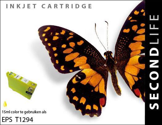 SecondLife - Epson 1294 Yellow - 15ml. - Printervoordeel