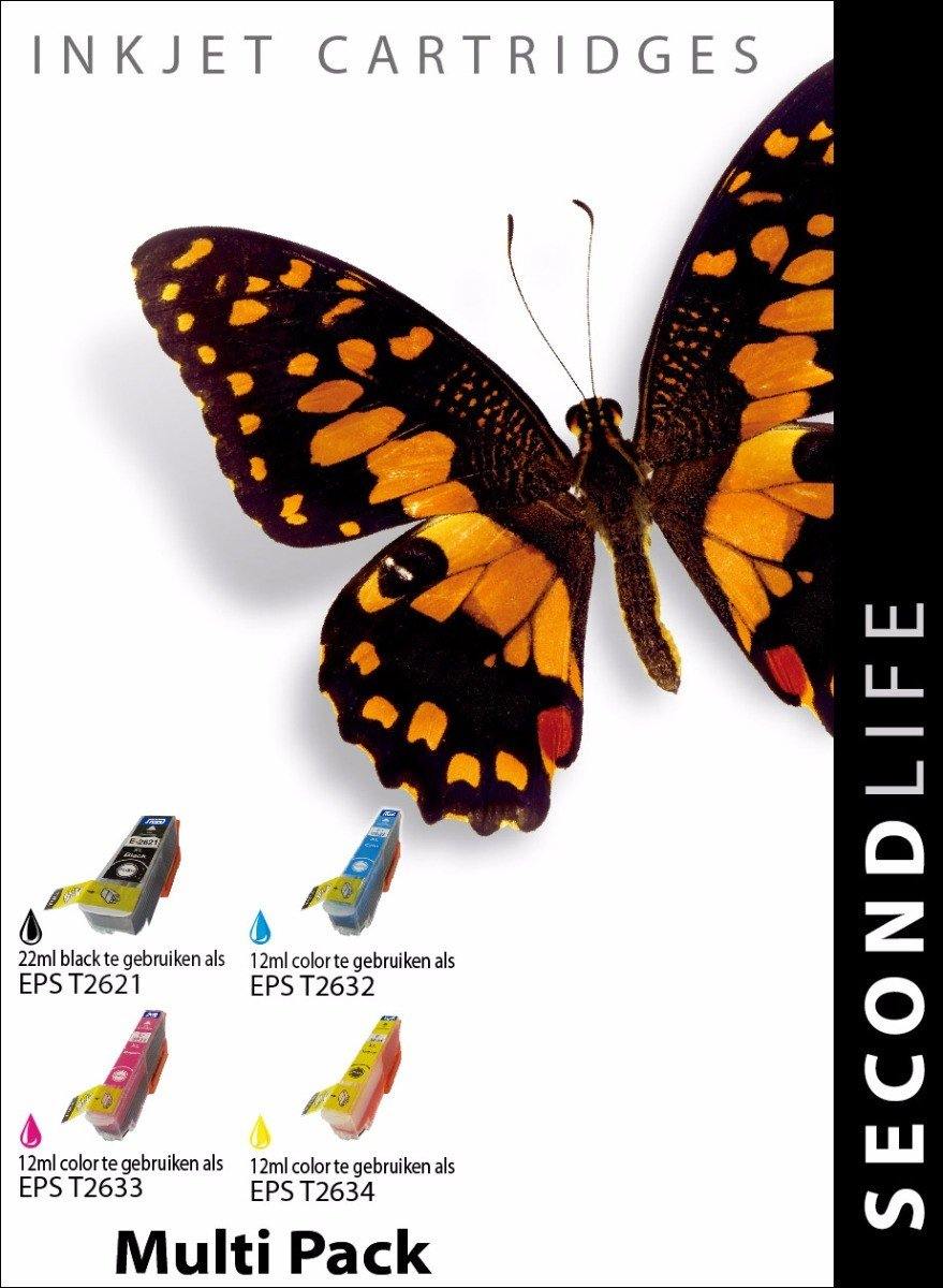 SecondLife - Multipack Epson 26 XL (T 2636) - Printervoordeel