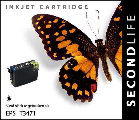 SecondLife - Epson 34 XL Black - 16ml. - Printervoordeel