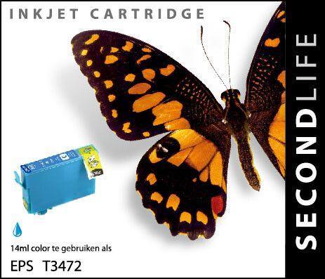 SecondLife - Epson 34 XL Cyan - 14ml. - Printervoordeel