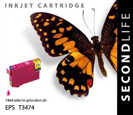 SecondLife - Epson 34 XL Magenta - 14ml. - Printervoordeel