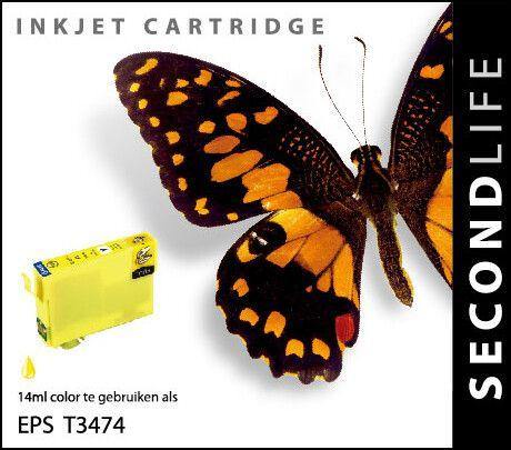 SecondLife - Epson 34 XL Yellow - 14ml. - Printervoordeel