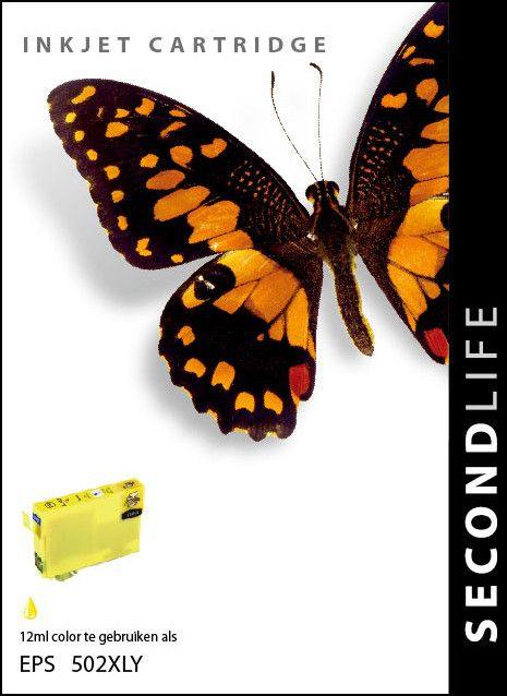 SecondLife - Epson 502 XL Yellow - 12ml. - Printervoordeel