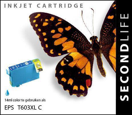 SecondLife - Epson 603 XL Cyan - 14ml. - Printervoordeel