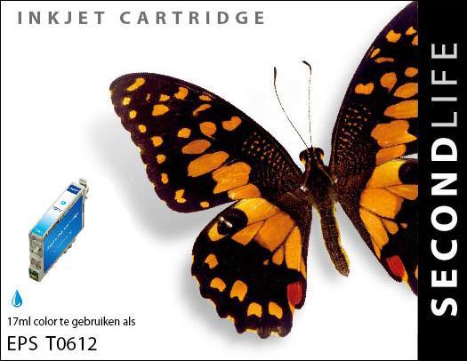 SecondLife - Epson T 0612 Cyan - 17ml. - Printervoordeel