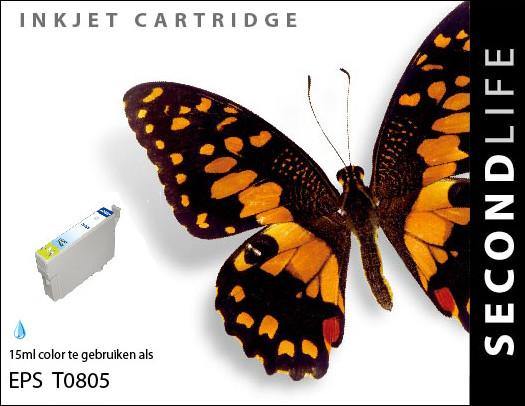 SecondLife - Epson T 0805 Photo Cyan - 15ml. - Printervoordeel