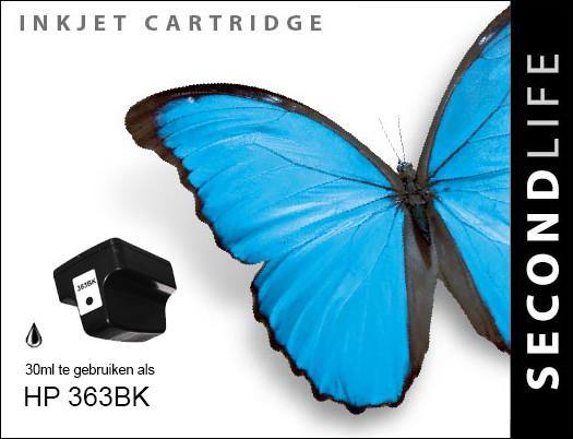 SecondLife - HP 363 XL Black - 30ml. - Printervoordeel