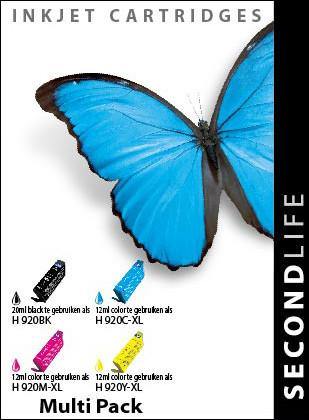 SecondLife - Multipack HP 920 BK C M en Y - Printervoordeel
