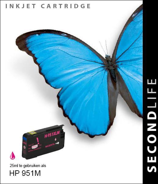 SecondLife - HP 951 XL Magenta - 25ml. - Printervoordeel