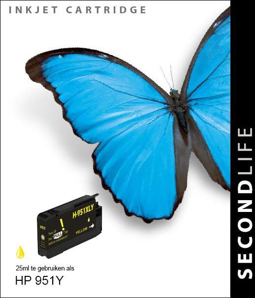 SecondLife - HP 951 XL Yellow - 25ml. - Printervoordeel
