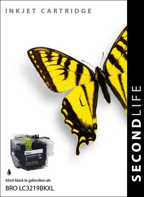 SecondLife - Brother LC 3217 / 3219 XL Black - 65ml. - Printervoordeel