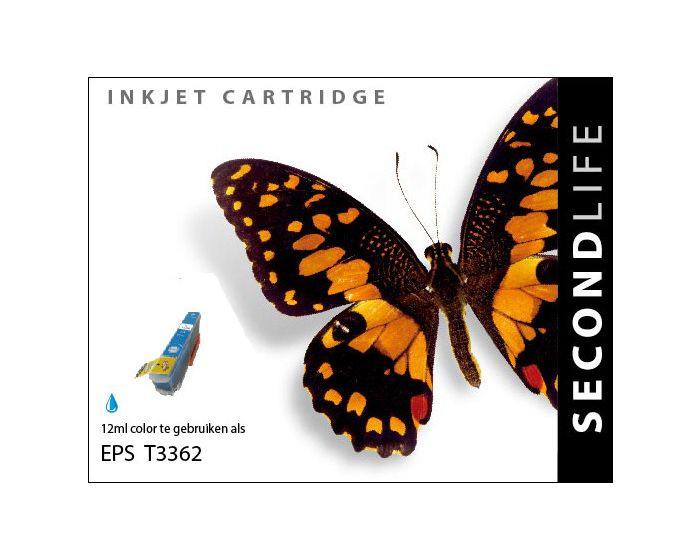 SecondLife - Epson 33 XL Cyan (T 3362) - 12ml. - Printervoordeel