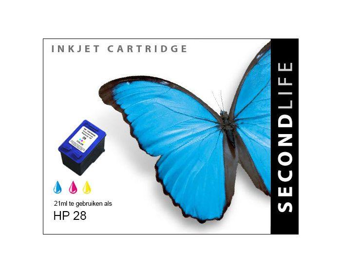 SecondLife - HP 28 XL Color - 21ml. - Printervoordeel