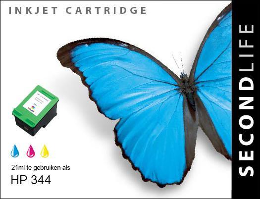 SecondLife - HP 344 XL Color - 21ml. - Printervoordeel