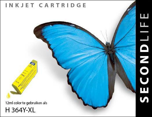 SecondLife - HP 364 XL Yellow - 12ml. - Printervoordeel