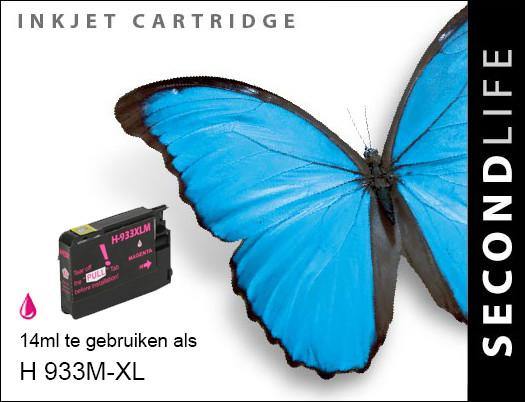 SecondLife - HP 933 XL Magenta - 14ml. - Printervoordeel