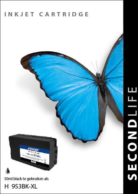 SecondLife - HP 953 XL Black - 50ml. - Printervoordeel